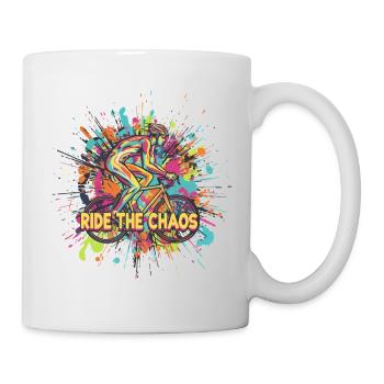 Reiten Sie den Chaos-Radfahrer - Tasse - Weiß - Rechts
