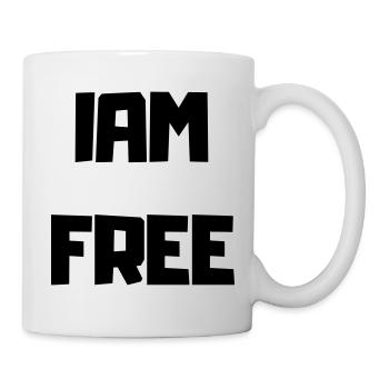 ICH BIN FREI - Tasse - Weiß - Rechts