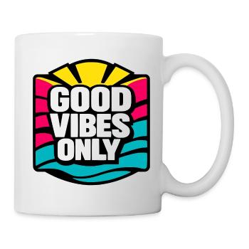 Que de bonnes ondes... - Mug blanc - blanc - Droite