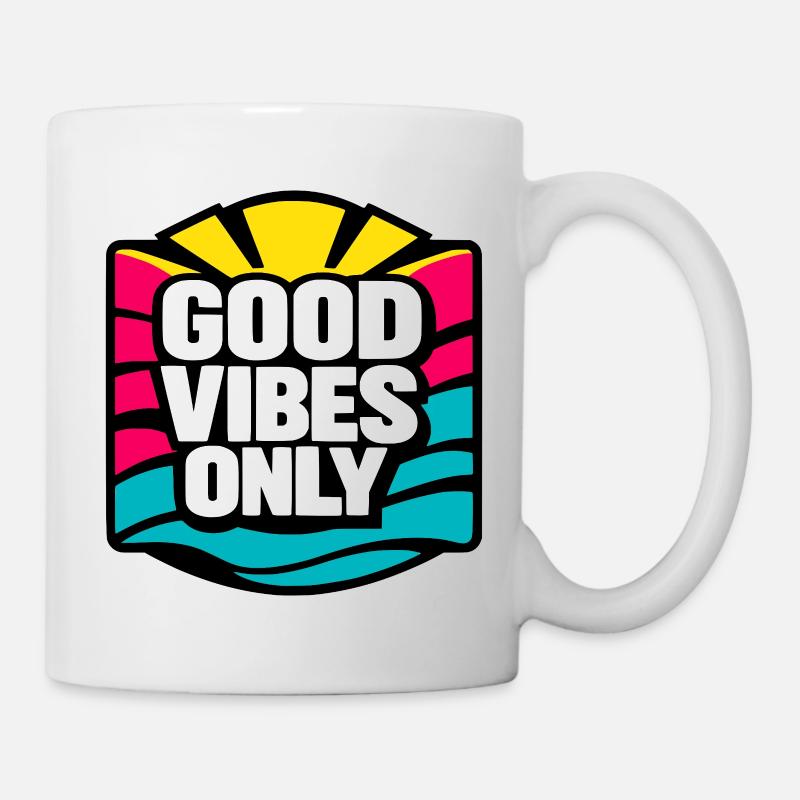 Que de bonnes ondes... - Mug blanc - blanc