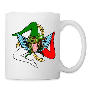 Sicily Trinacria - Mug - white - Right