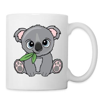Small koala with leaf - Mug - white - Right