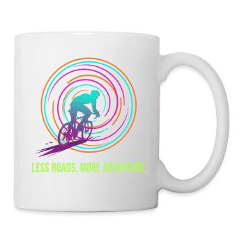 Radabenteuer: Neon Spiral - Tasse - Weiß - Rechts