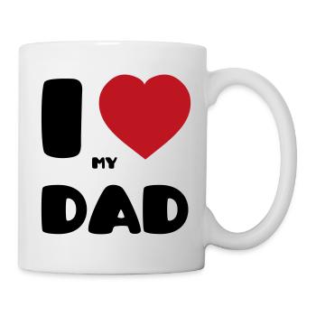 J’aime mon papa - Mug blanc - blanc - Droite