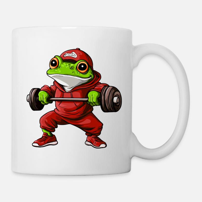 Sporttrainer Frosch - Tasse - Weiß
