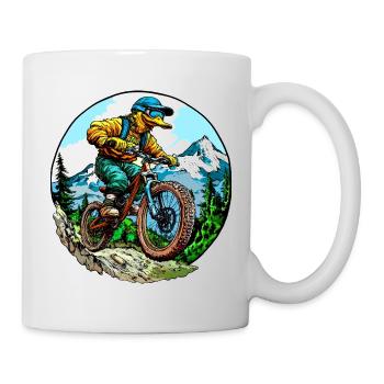 Canard VTT - Mug blanc - blanc - Droite