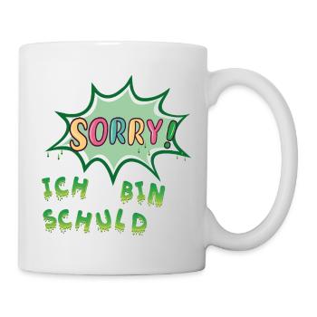 Désolé, c’est de ma faute - Mug blanc - blanc - Droite