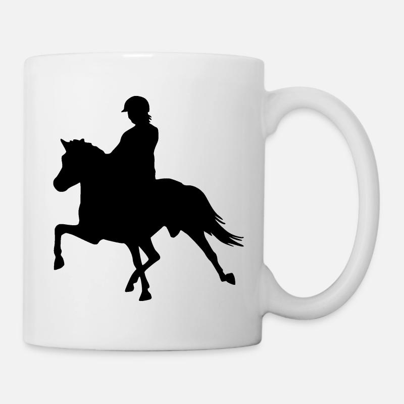 Passreiterin - Tasse - Weiß