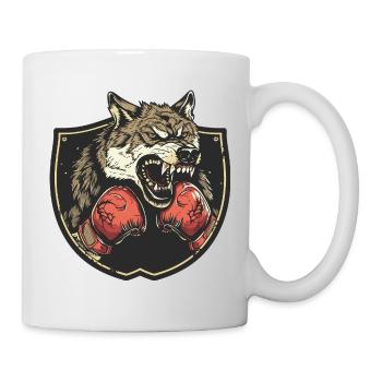 Wolf Boxer MMA - Mug blanc - blanc - Droite