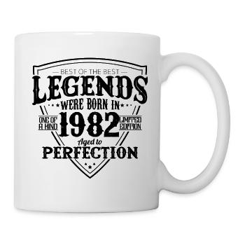 1982 44 Year Anniversary Gift - Legends - Mug - white - Right