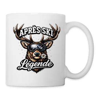 Après Ski Legend Piste Deer Gift - Mug - white - Right