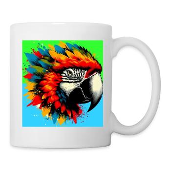perroquet - Mug blanc - blanc - Droite