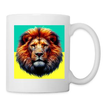 Löwe - Tasse - Weiß - Rechts