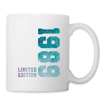 1989 Édition Limitée 37 ans anniversaire - Mug blanc - blanc - Droite