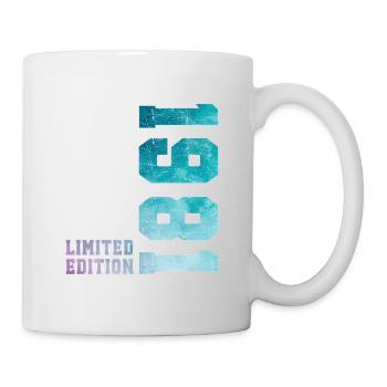 1981 Limited Edition 45 Jahre Jubiläum - Tasse - Weiß - Rechts