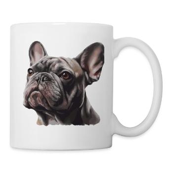French Bulldog Portrait Realistic - Mug - white - Right