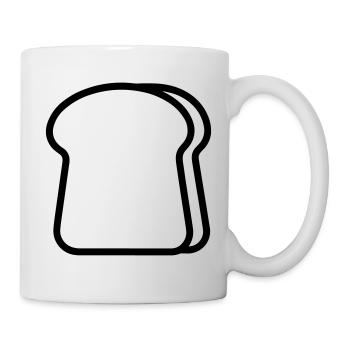 Toast - Tasse - Weiß - Rechts