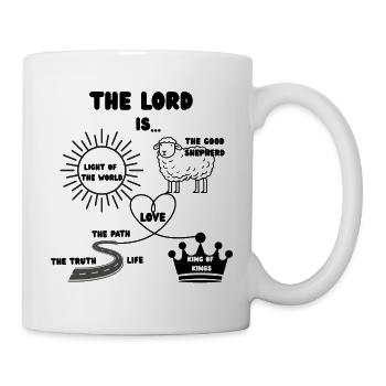 Le Seigneur est - Amour Roi Voie Vérité Vie Lumière - Mug blanc - blanc - Droite
