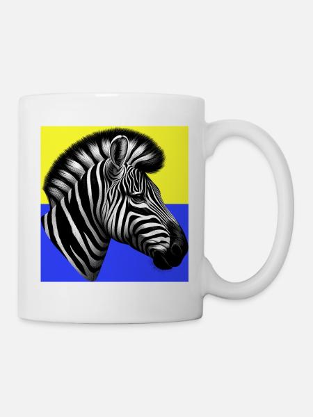 Zebra - Tasse - Weiß