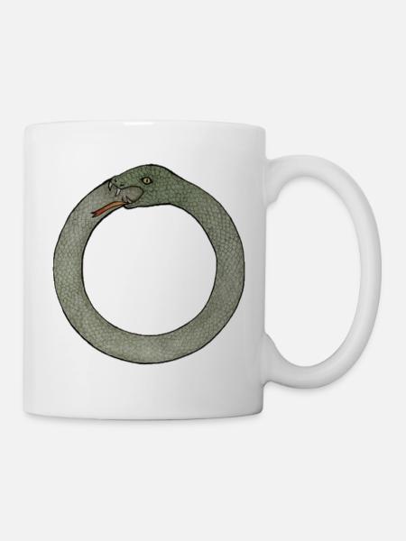 Coiled Serpent Emblem - Mug - white