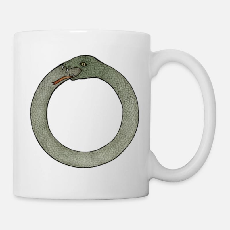 Coiled Serpent Emblem - Mug - white