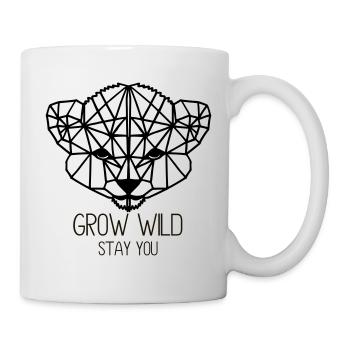grow wild. Stay you - Tasse - Weiß - Rechts