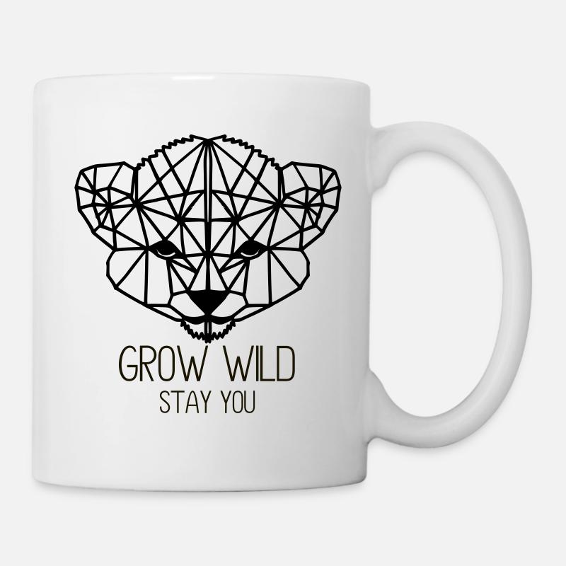 Pousser sauvagement. Reste toi - Mug blanc - blanc