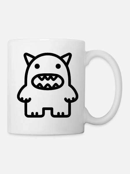 Ungeheuer - Tasse - Weiß