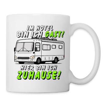 I'm a guest – at home in a motorhome - Mug - white - Right