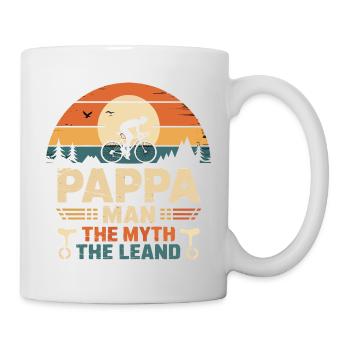Pappa cycliste la fégende vélo vélo vélo - Mug - white - Right