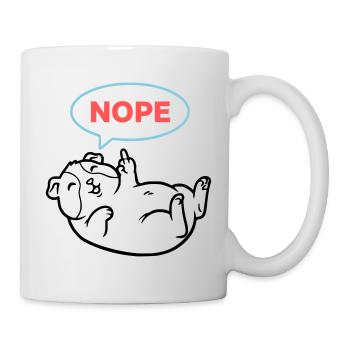 Cobaye Non Coloré - Mug blanc - blanc - Droite