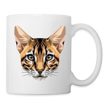 Savannah Katze Cat Mama Süße Serval Leopard Katzen - Tasse - Weiß - Rechts