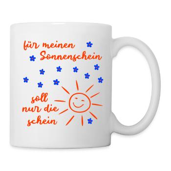 Sonnenschein  - Tasse - Weiß - Rechts