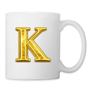 K Golden Monogram - Mug - white - Right