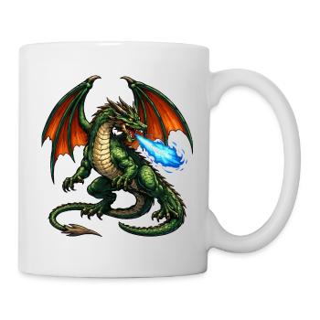 Feuerdrache: Flammensturm - Tasse - Weiß - Rechts