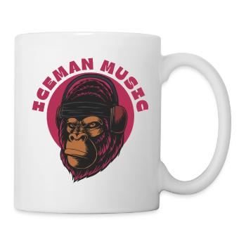 Darts Gorilla Beats Magenta - Tasse - Weiß - Rechts