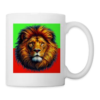 Löwe - Tasse - Weiß - Rechts