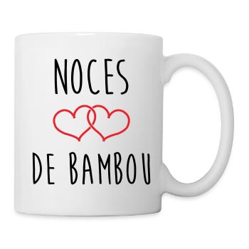 bamboo wedding 79 years of marriage - Mug - white - Right