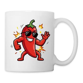 Chili Rocker with Sunglasses - Mug - white - Right