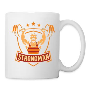 Zirkus-Kraftprotz Lustiger Kinderzirkus - Tasse - Weiß - Rechts