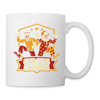 Clowns de cirque – Cirque pour enfants drôles - Mug blanc - blanc - Droite