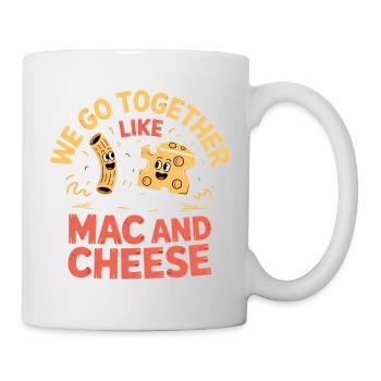 Mac and Cheese Best Friends Paar Design - Tasse - Weiß - Rechts