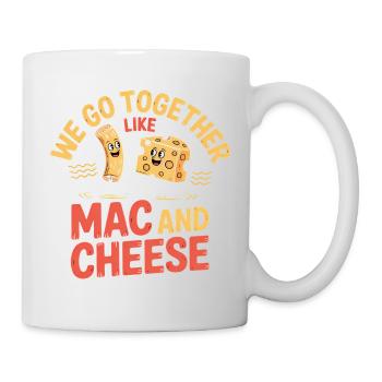 Mac and Cheese Best Friends Couple Design - Mug - white - Right