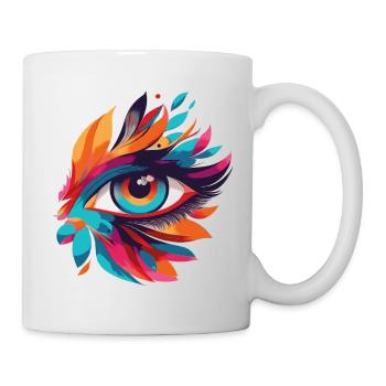 Color Eye Leaf Fire Pattern - Mug - white - Right