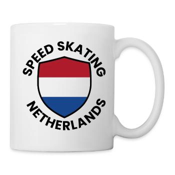 Speed skate Netherlands Shield - Mug - white - Right