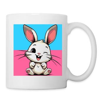 Kaninchen - Tasse - Weiß - Rechts