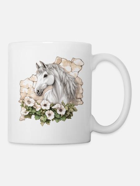 Pferd - Tasse - Weiß