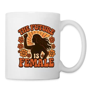 Zukunft Ist Frau – Blütenkraft - Tasse - Weiß - Rechts