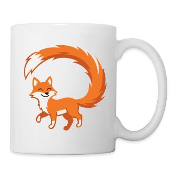 Firefox Longue Queue ! - Mug blanc - blanc - Droite