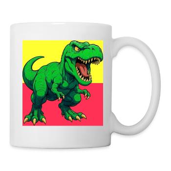 Dinosaurier - Tasse - Weiß - Rechts